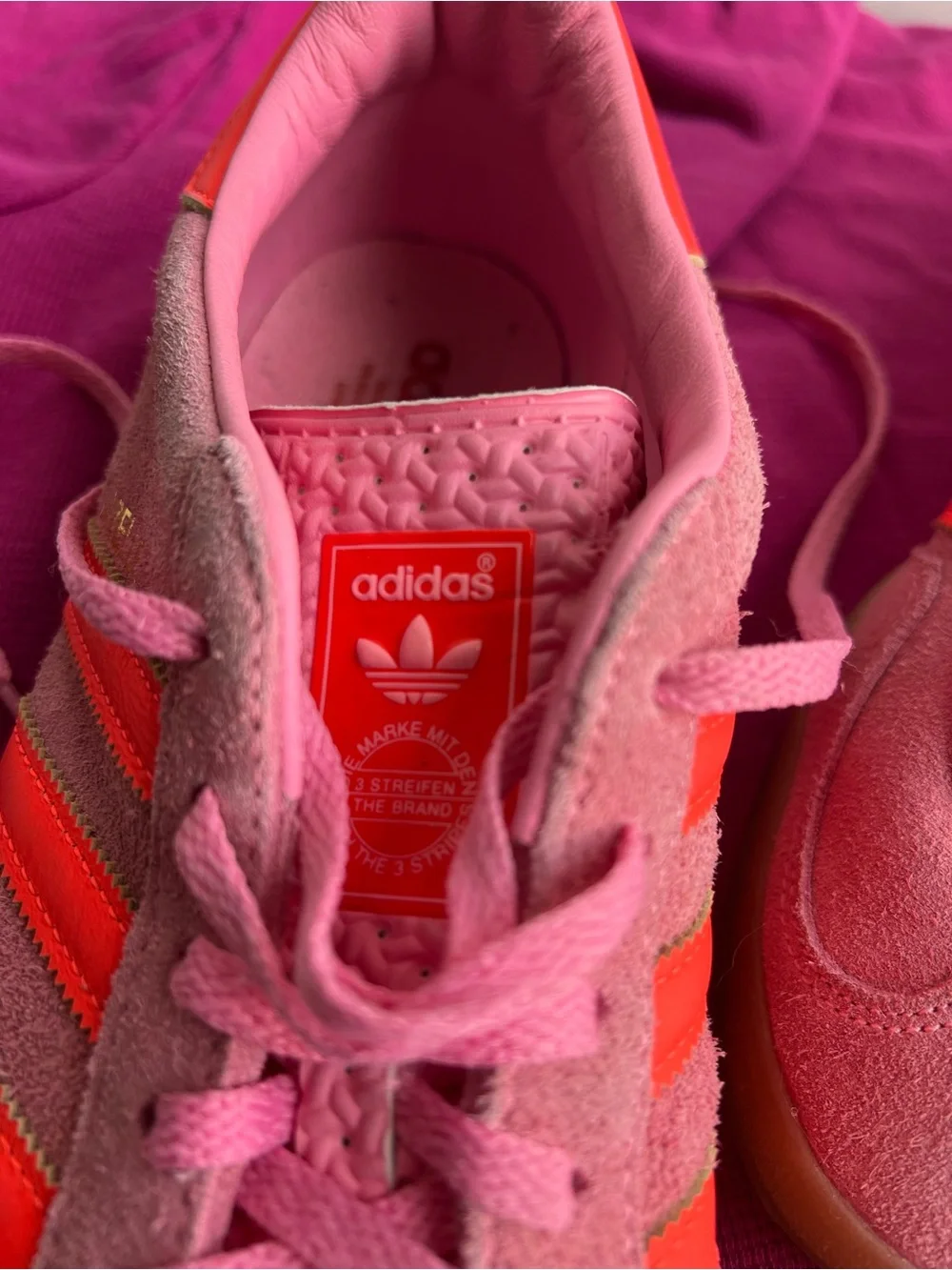 Adidas Gazelle Indoor Beam Pink Solar Red Gum Sole Sneakers Women’s 11